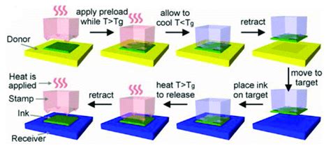 Schematic illustration for the transfer printing method based on shape... | Download Scientific ...