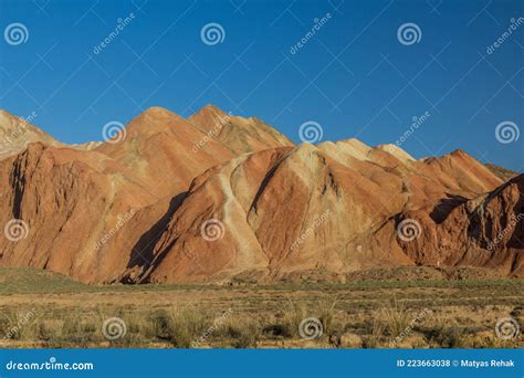 Rainbow Mountains of Zhangye Danxia National Geopark, Gansu Province ...