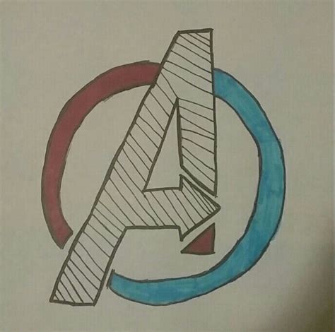 Avengers Symbol Drawing | Marvel Amino