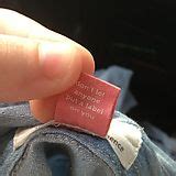 A friend bought a shirt and the tag had a message on it. - Imgur Tag Design, Branding Design ...
