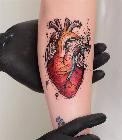 Human Heart Tattoo Outline