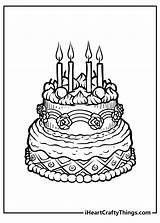 Cake Coloring Pages Updated 2021 sketch template