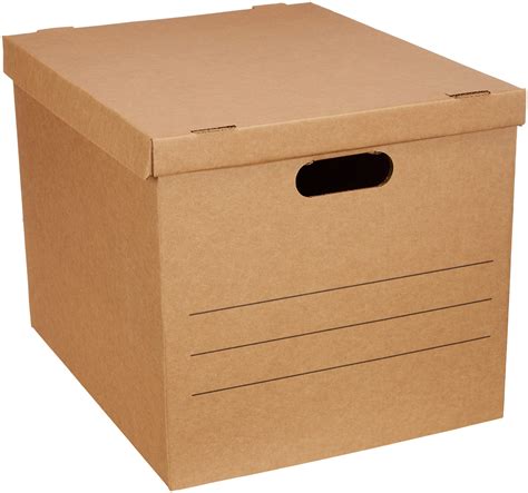 Buy Amazon Basics Medium Moving Boxes with Lid and Handles, 10 Pack, Brown, 19 x 14.5 x 15.5 ...