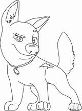 Bolt Dog Coloring Page Pages sketch template