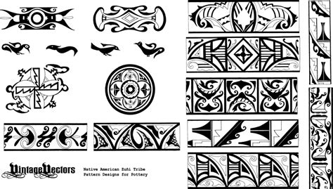 Native American Pottery Patterns | FreeVectors