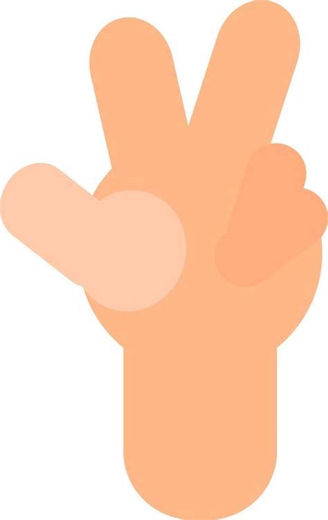 Three fingers, illustration, vector on a white background. 13683454 Vector Art at Vecteezy