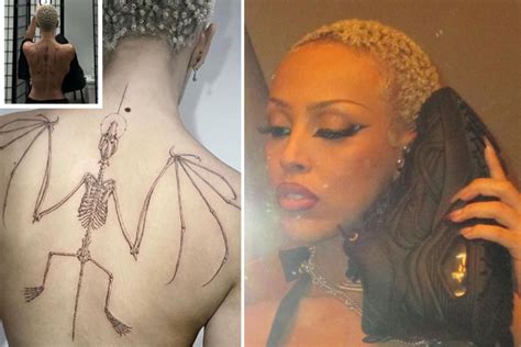 Doja Cat flaunts eye-catching bat skeleton back tattoo, reveals hidden meaning