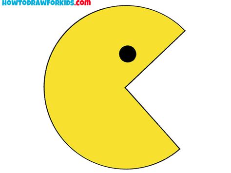 How to Draw Pacman - Easy Drawing Tutorial For Kids