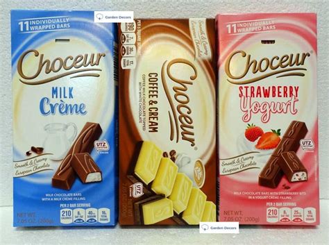 Amazon.com : Choceur European Milk Chocolate Bars set: Coffee & Cream ...