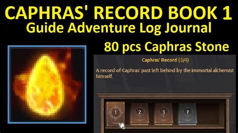 Caphras' Record Volume 1 (Book 2) Guide Adventure Log Crow Merchants ...