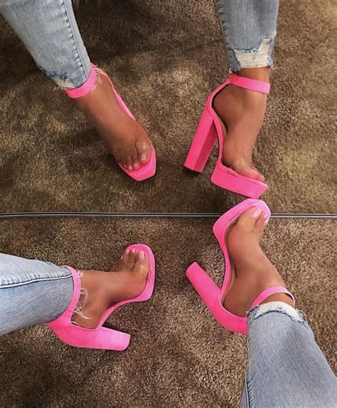 Neon pink heels | Heels, High heels, Womens shoes high heels