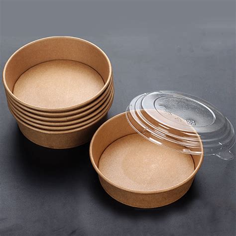 24oz Biodegradable Kraft Paper Bowls