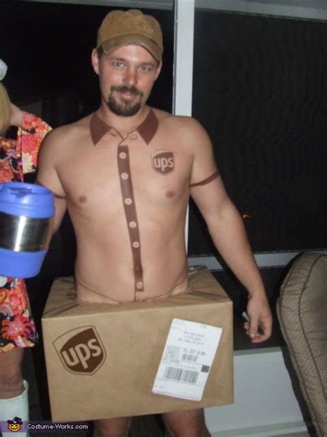 UPS man "package" | Mens halloween costumes, Halloween costume contest, Funny halloween costumes