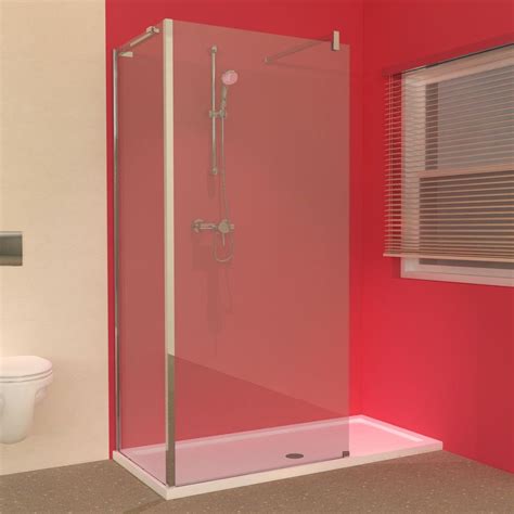 Looking for bathroom design ideas? The Line 1500 x 700 Shower Tray with Walk-in Shower Enclosure ...
