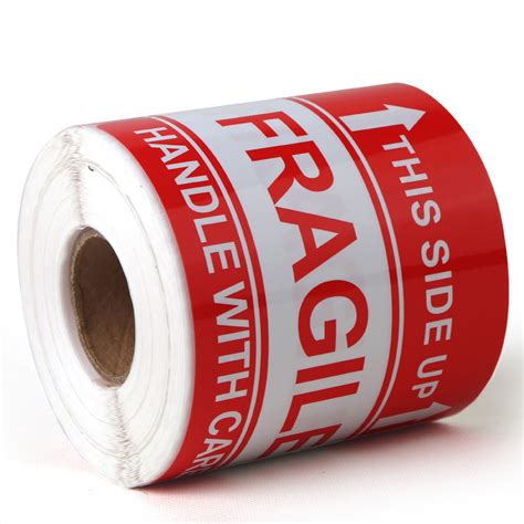 Custom print fragile shipping label adhesive warning sticker