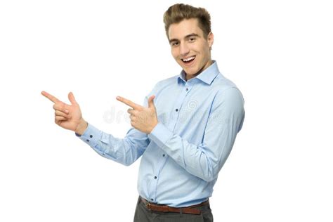 Young man pointing fingers stock image. Image of background - 23714667