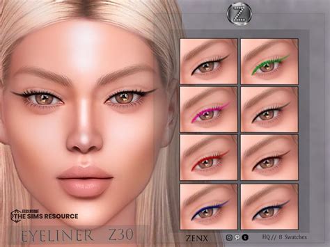 The sims 4 Full Makeup, Beauty Makeup, Cute Lipstick, Pelo Sims, Eyeliner, Eyeshadow, Sims 4 Cc ...