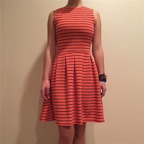 Mossimo Supply Co. | Dresses | Coral Mossimo Dress With Thin Black ...