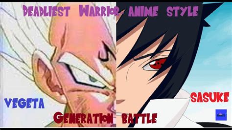 Anime Crossover Battle | Vegeta vs Sasuke | J-Stars (ENG) - YouTube