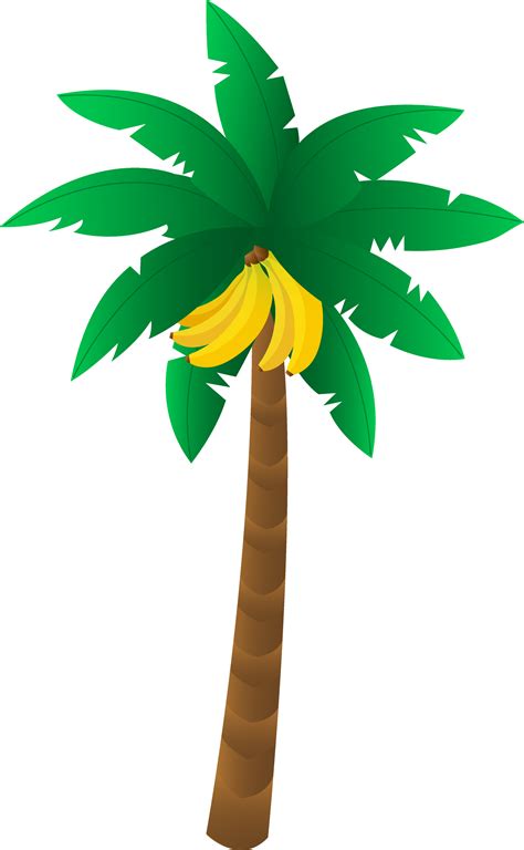 Tropical Banana Tree - Free Clip Art