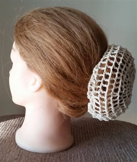 Large Size Hair Bun Cover- in Cotton Crochet Thread