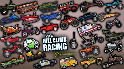 Hill Climb Racing - All 31 Vehicles Fully Upgraded Gameplay - YouTube