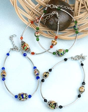 Cloisonne Beads Bracelets I | Chinese Accessories | Jewelry | Cloisonné