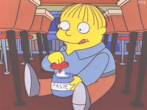 Ralph Wiggum Eating Paste GIFs | Tenor