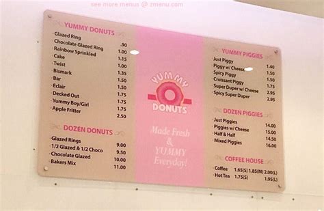 Yum Yum Donuts Menu - BAHIA HAHA