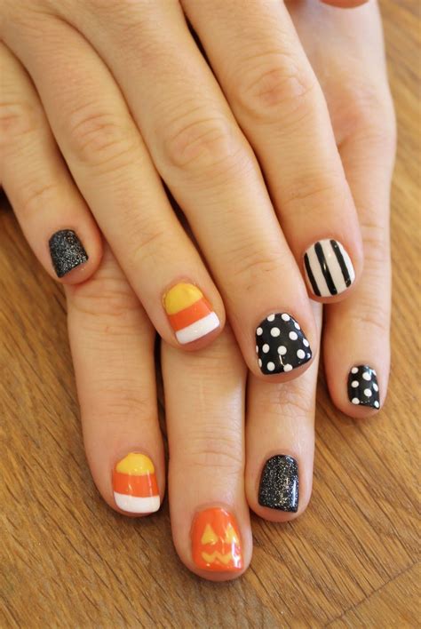 hand painted halloween | Pumpkin nails, Cute halloween nails, Nails for kids
