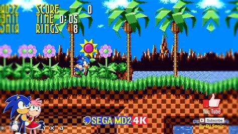 Modgen Sonic In Sonic The Hedgehog (Sega Genesis) - Longplay [4K-60FPS] - YouTube