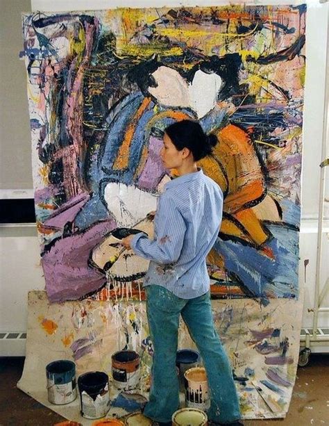 Lucy Liu in her art studio | Artist, Art studios, Painting