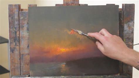 Glaze a Sunset Oil Painting Preview - YouTube