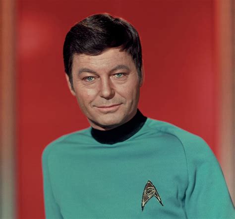 DeForest Kelley (1920-1999) as 'Dr. Leonard "Bones" McCoy' in Star Trek (1966-69, NBC) Star Trek ...