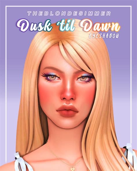 Dusk 'til Dawn Eyeshadow | Patreon in 2023 | Makeup cc, 70 makeup, Sims