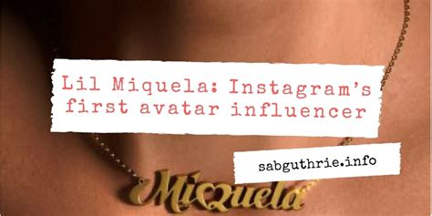 Lil Miquela: Instagram’s first avatar influencer | Scott Guthrie