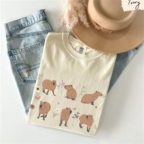 Capybara Cottagecore Shirt, Capybara, Capybara Shirt, Capybara Gift, Capybara T Shirt, Capybara ...