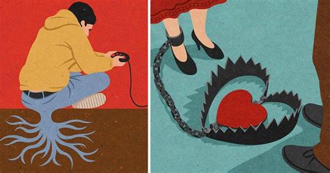 John Holcroft. 30 illustrations satiriques qui reflètent la réalité de notre société actuelle ...