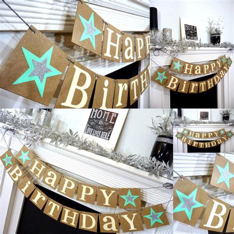 Happy Birthday / Birthday Party Banner / Sign / Happy Birthday - Etsy