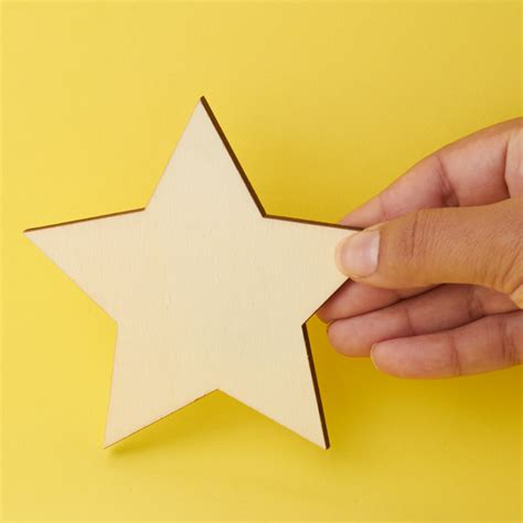 Unfinished Wood Star Cutout - All Wood Cutouts - Wood Crafts - Craft Supplies - Factory Direct Craft