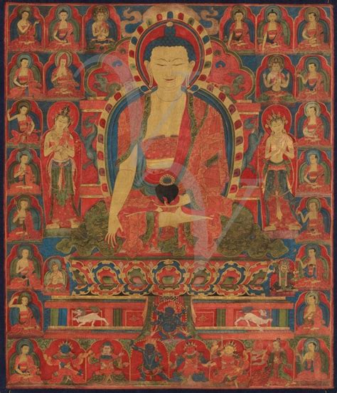 Tibetan Buddhist Painting Print Shakyamuni Buddha Antique - Etsy