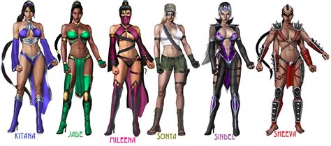 MK 2011 Ladies in their alternate outfits - The Ladies Of Mortal Kombat Fan Art (24195899) - Fanpop