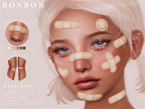 Bonbon - Band Aids | Sims 4 anime, The sims 4 skin, Sims 4 tsr