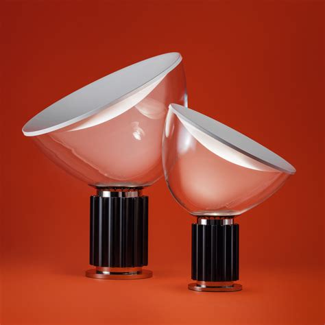 Lampe de table Taccia LED Small Flos - Marron/Transparent | Made In Design