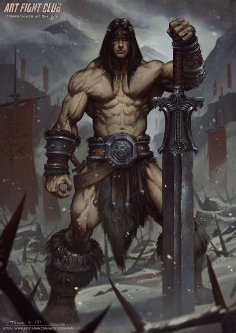 Salvajes ilustraciones de Conan el Bárbaro | Conan the barbarian ...