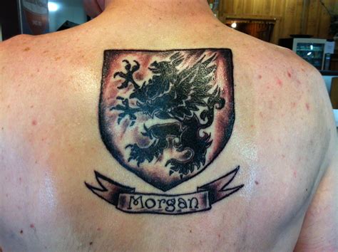 Morgan Family Crest Tattoo Soul Tattoo, Heart Tattoo, Sunken Ship ...