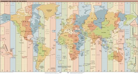 World Map with Time Zones | Trans & Travel