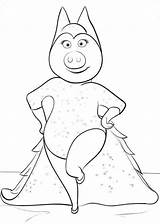 Sing Coloring Pages Movie Cartoon Jimmy Print Sketch Page sketch template