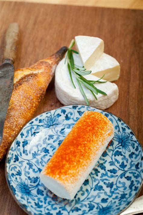 French cheese and baguette stock image. Image of creamy - 197960539