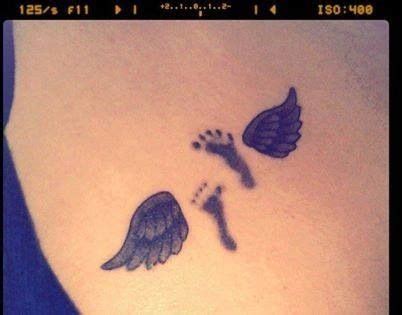 Handprint Angel Wings Tattoo - Gannuman